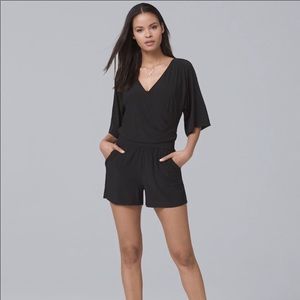 White House Black Market Romper, Sz Large